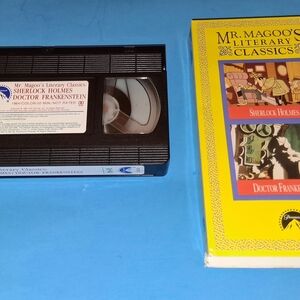 Mr. Magoo's Literary Classics: Sherlock Holmes & Doctor Frankenstein VHS - Black